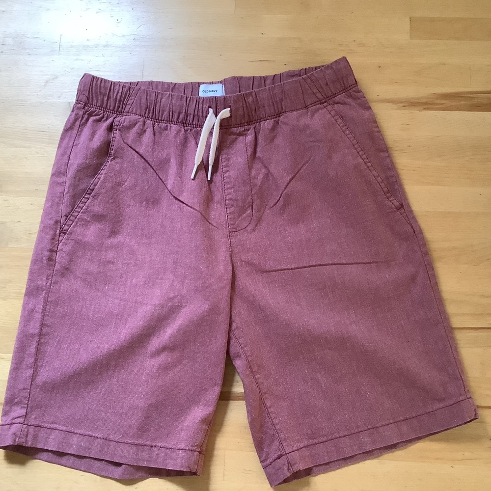 OLD NAVY Boys Casual Burgundy Berry Shorts 14 16 years